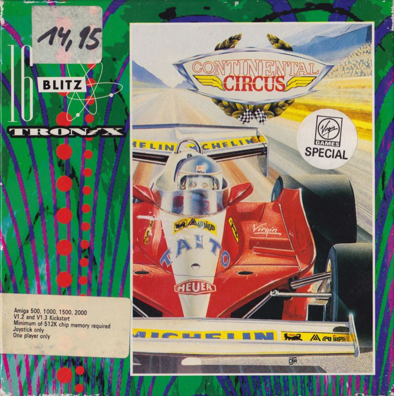 Continental Circus box art for Amiga